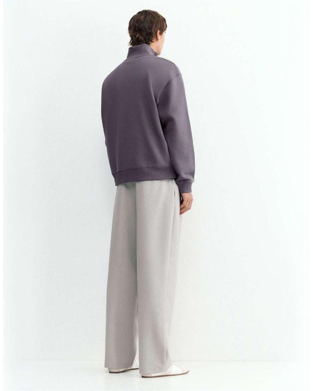 Pull&Bear Sweatshirt Met Kwartrits in het Blue voor heren