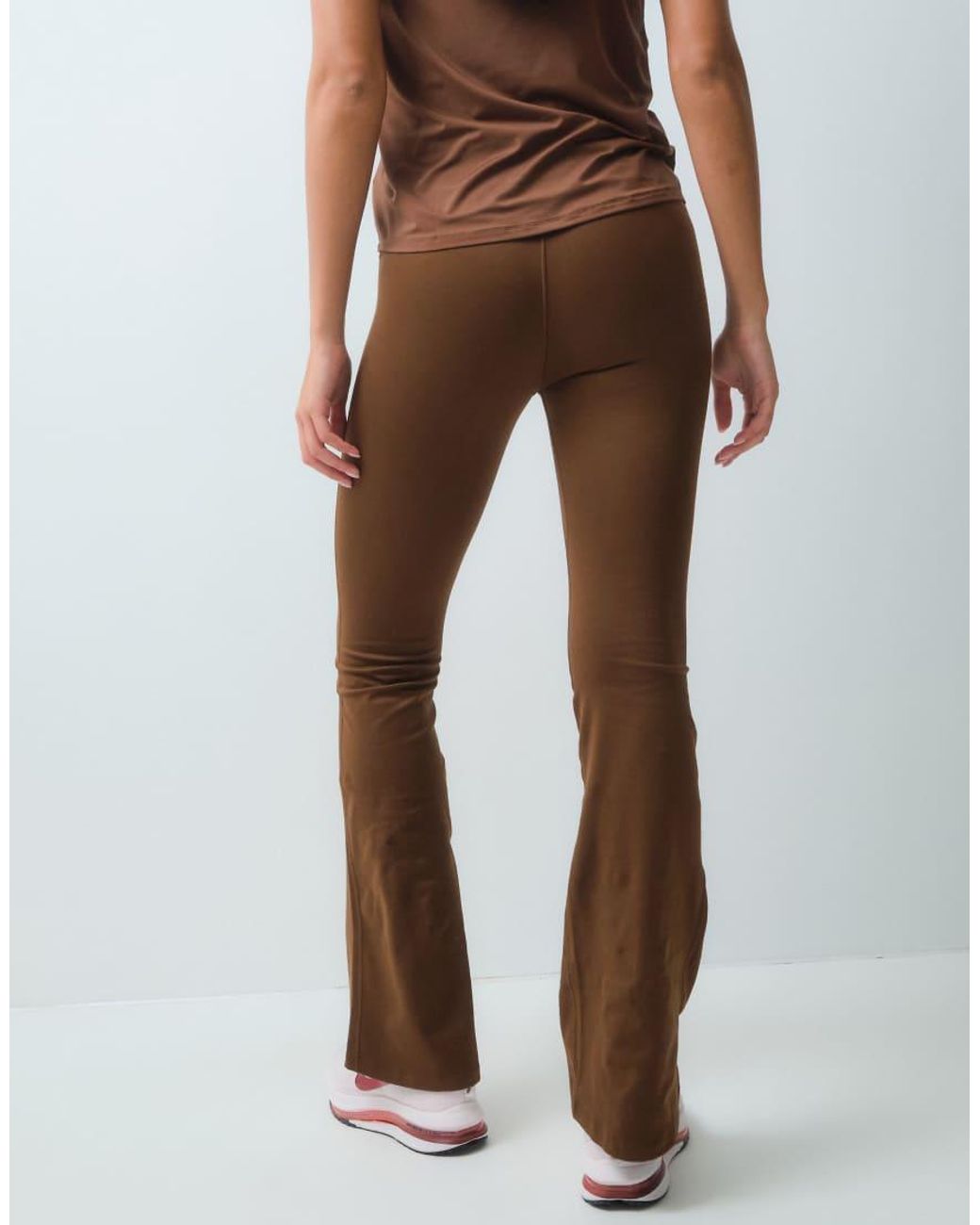 Nike Brown One Dri-Fit High-Rise Seamless Flared Leggings