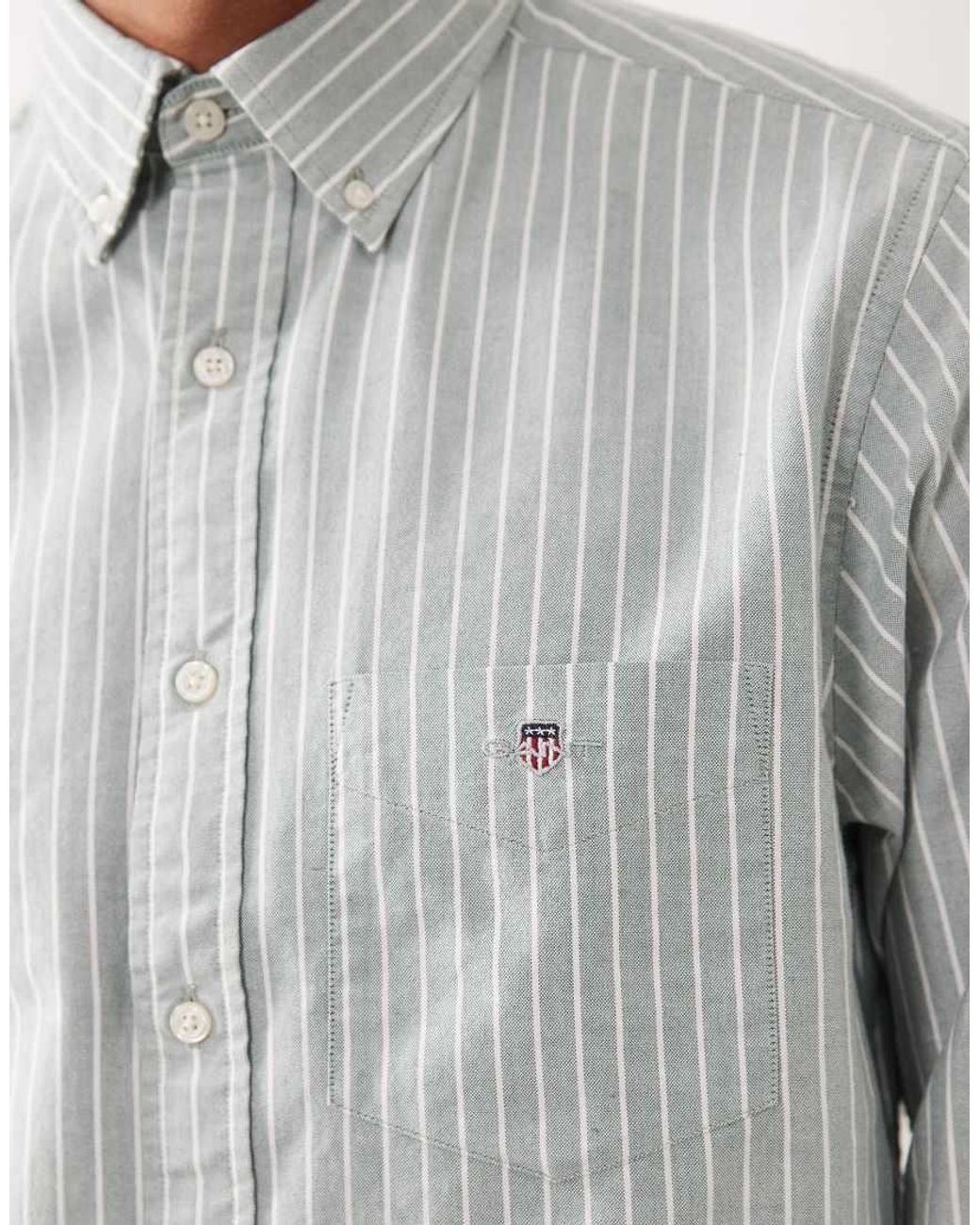 Gant Gray Regular Oxford Shirt