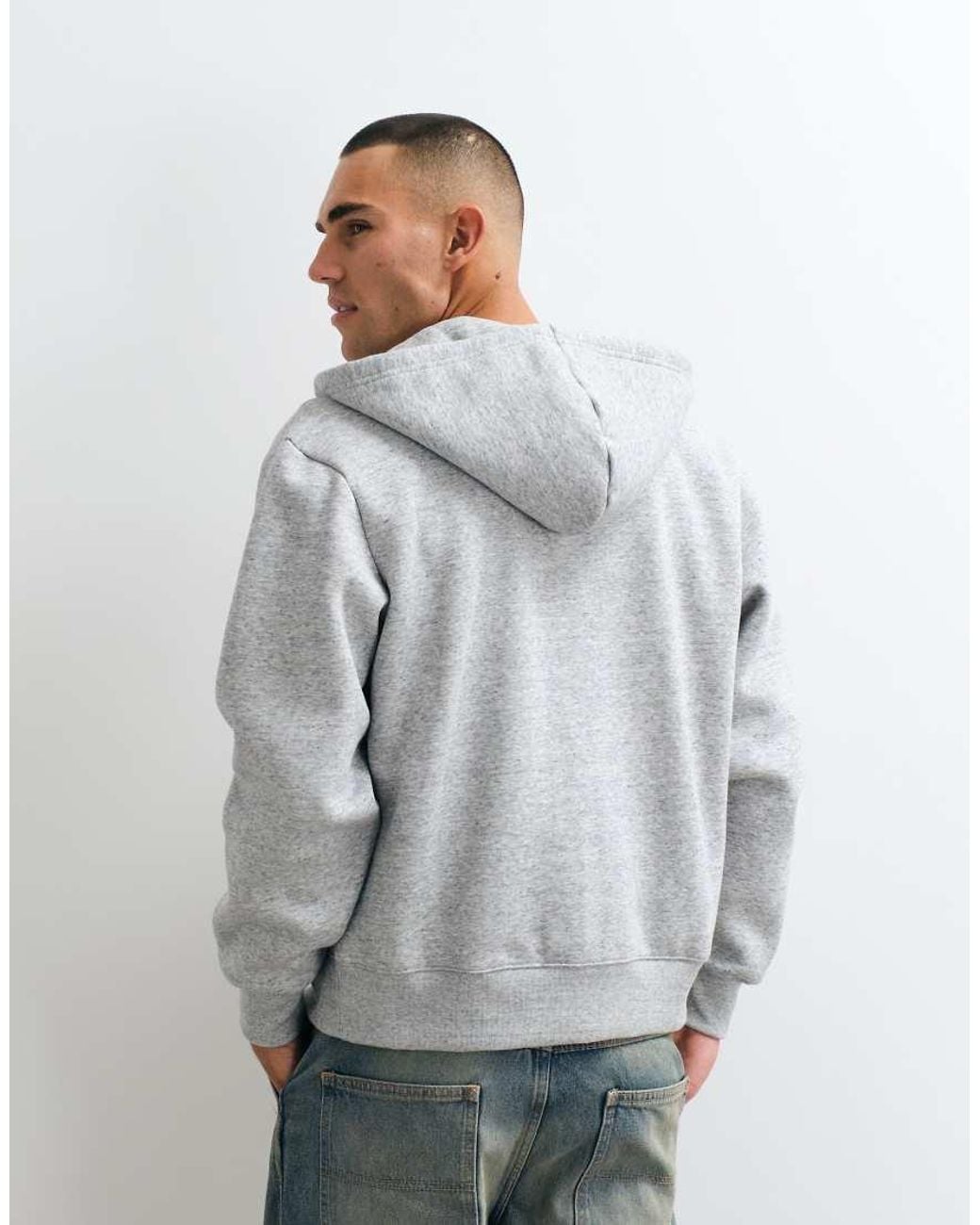 Champion Gray Modern Heritage Full Zip Hoodie for men