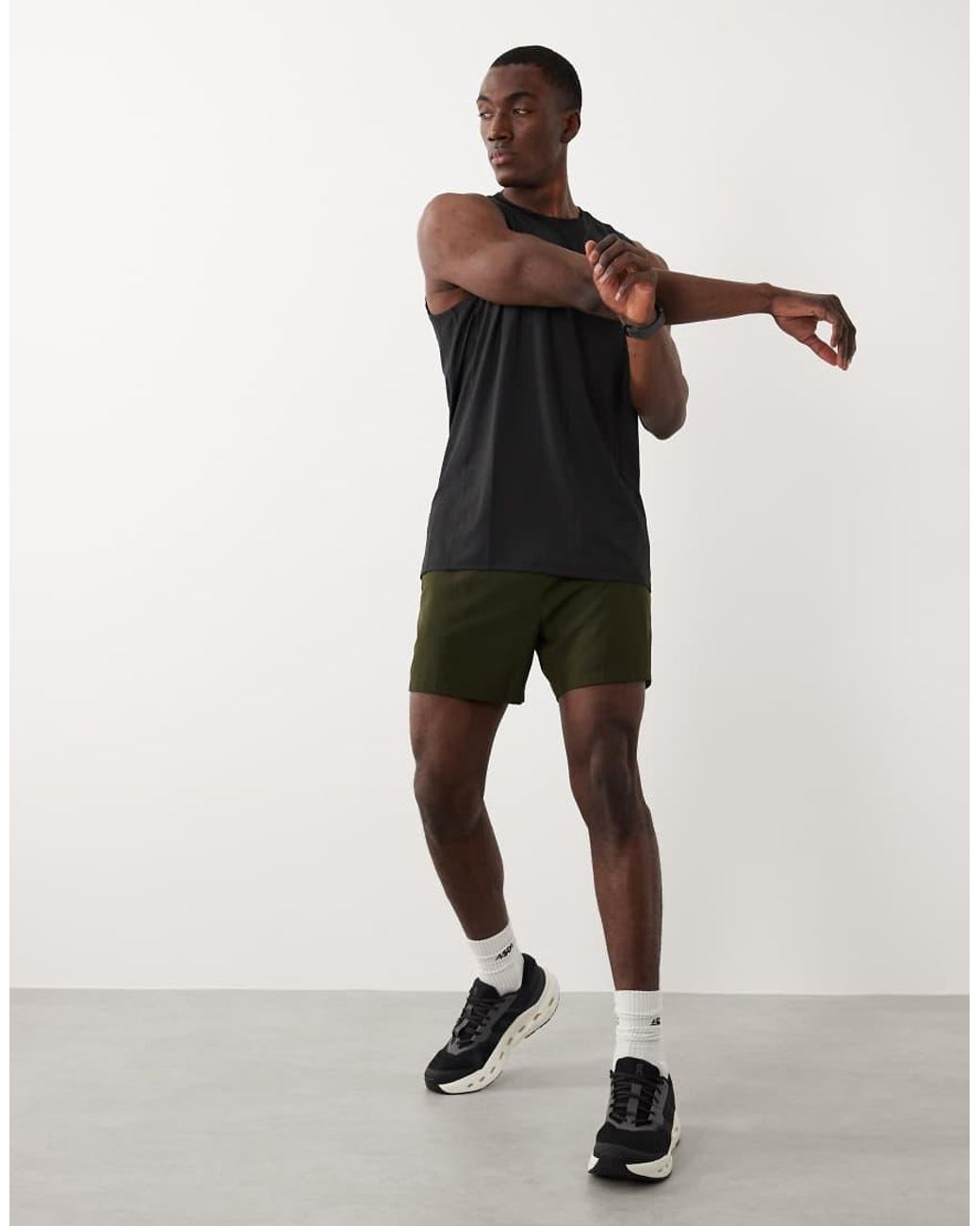 4505 Green Icon Quick Dry Mesh Training Tank 2 Pack for men