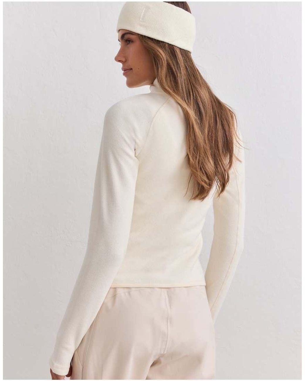 Aim'n Natural Cream Stretch Fleece Zip Jacket