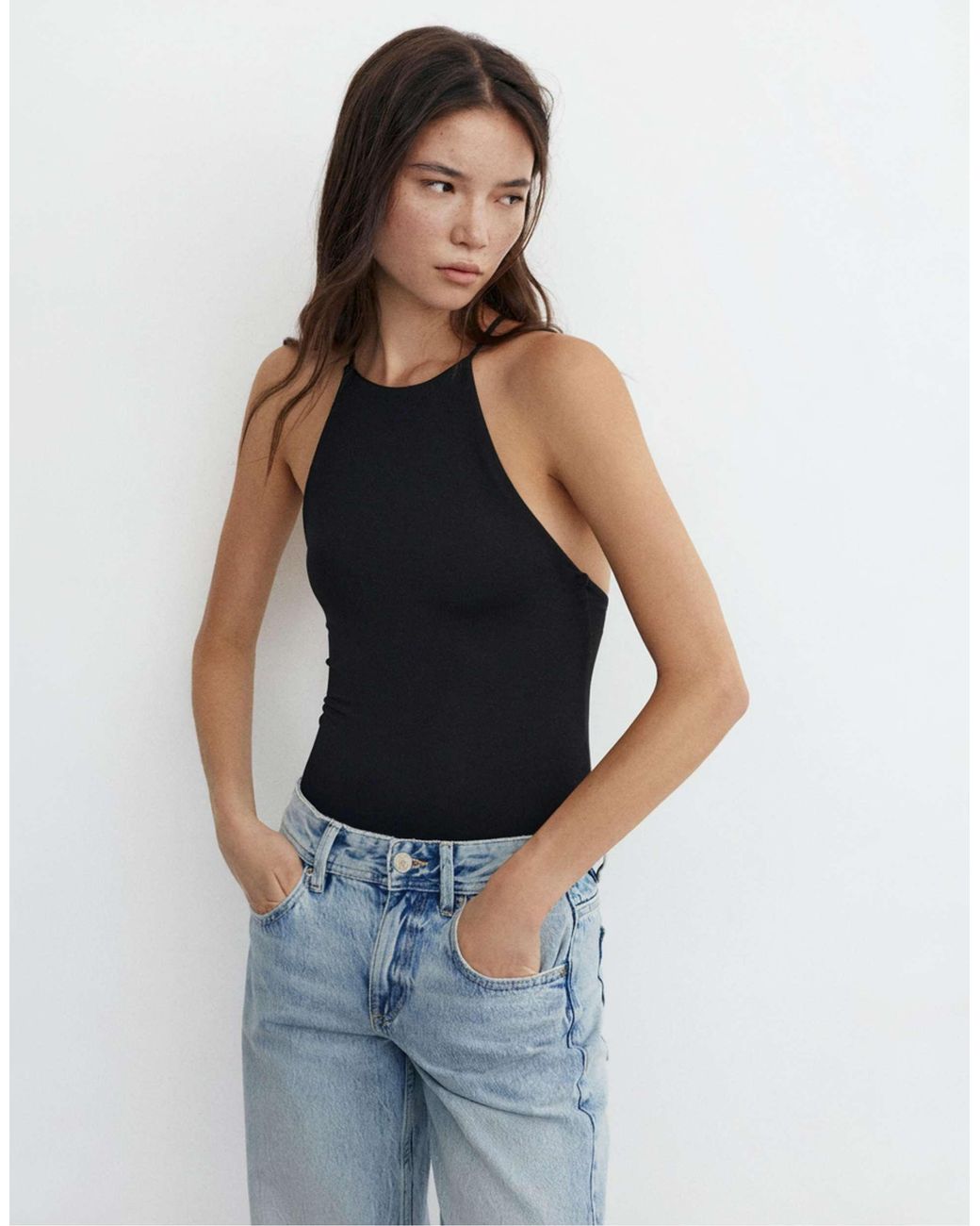 Pull&Bear Blue – neckholder-body