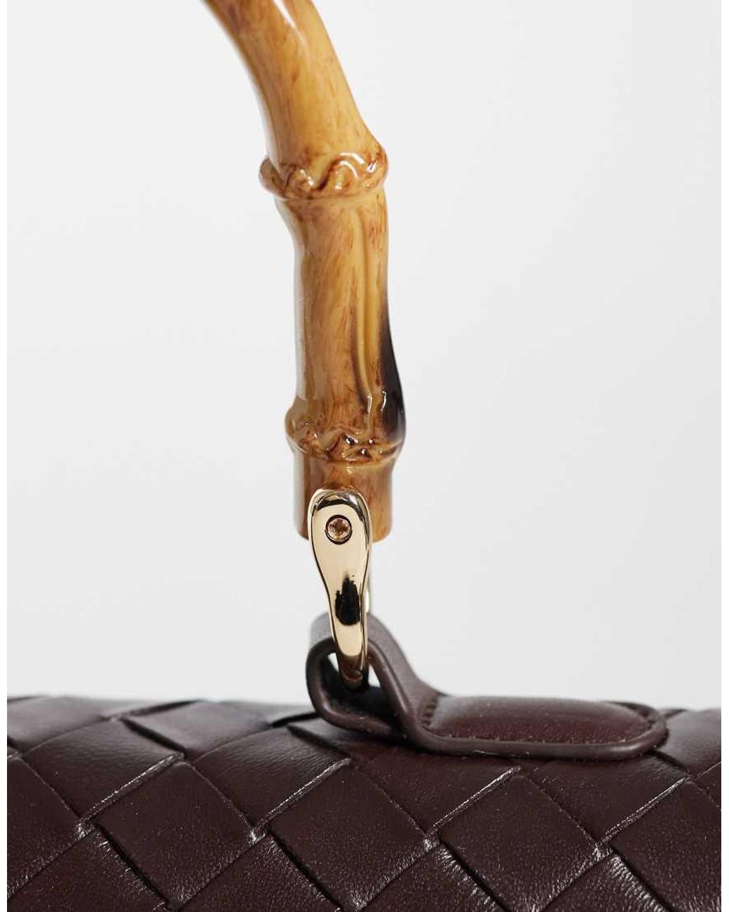 Glamorous Brown Top Handle Bag