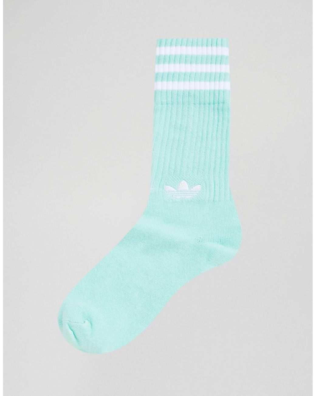 adidas Originals 2 Pack Crew Socks In Mint Dh3362 in Green for Men | Lyst