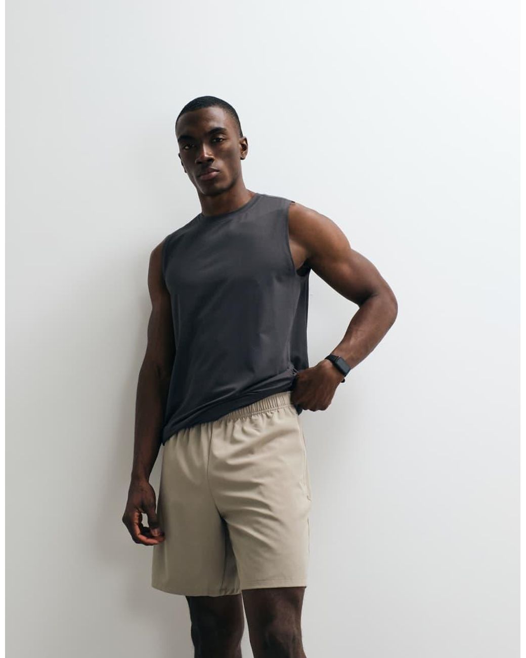 4505 Blue Icon 7 Inch Quick Dry Training Shorts With Zip Pockets for men