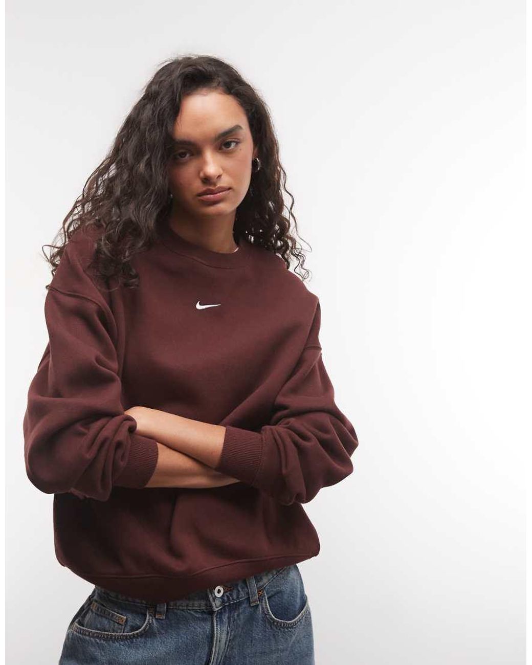 Nike Blue Studio Fleece Mid-weight Oversized Sweat