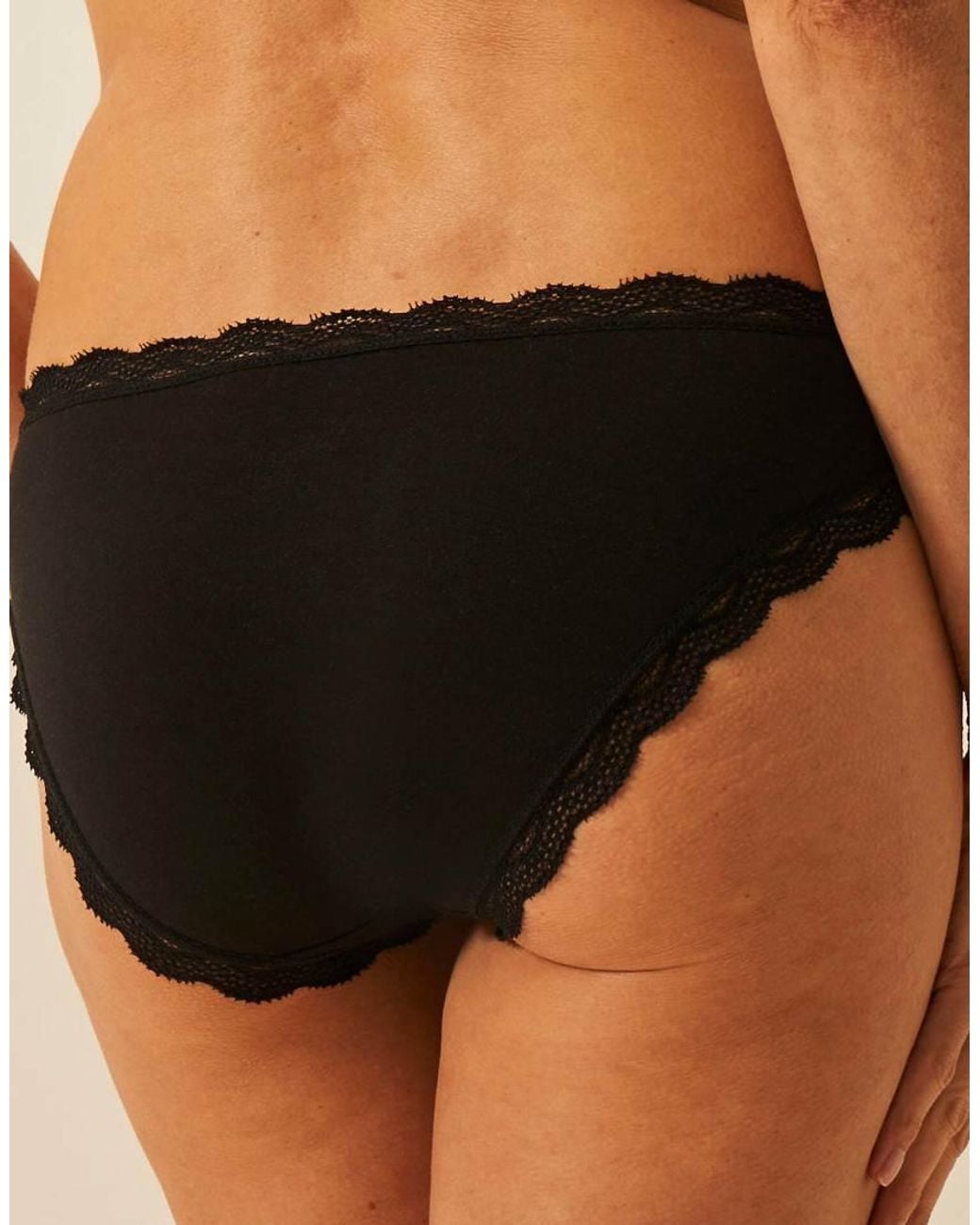 Stripe & Stare Black Original Knicker Four Pack