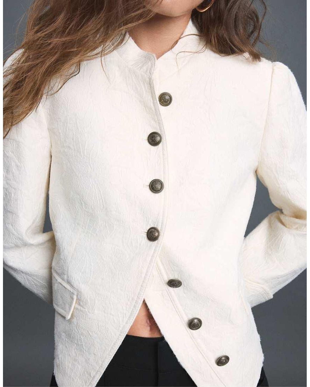Stradivarius Black Jacquard Blazer