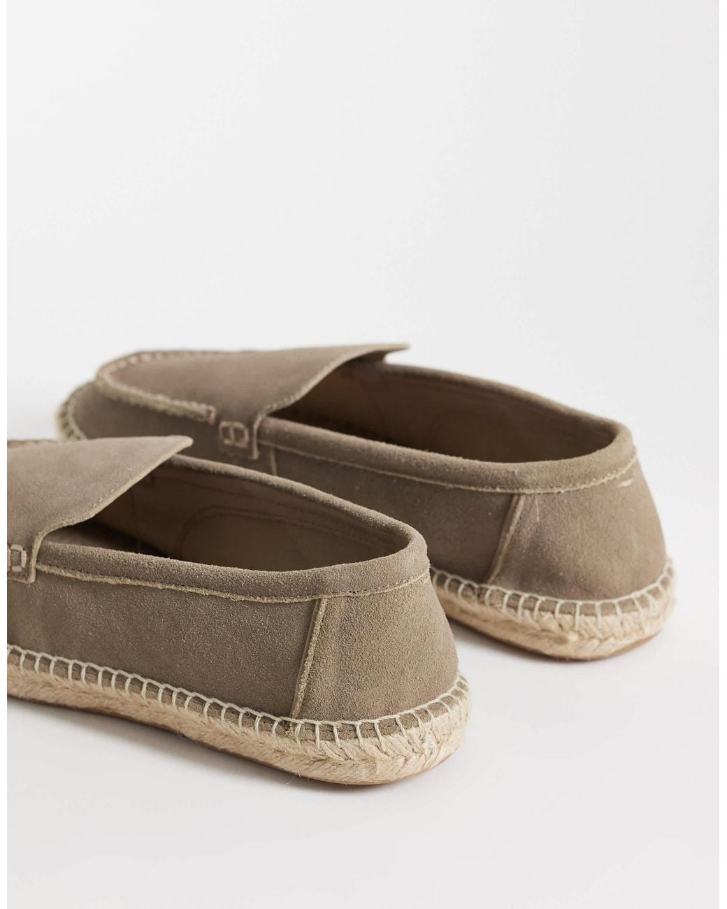 Mango Natural Real Leather Espadrilles for men