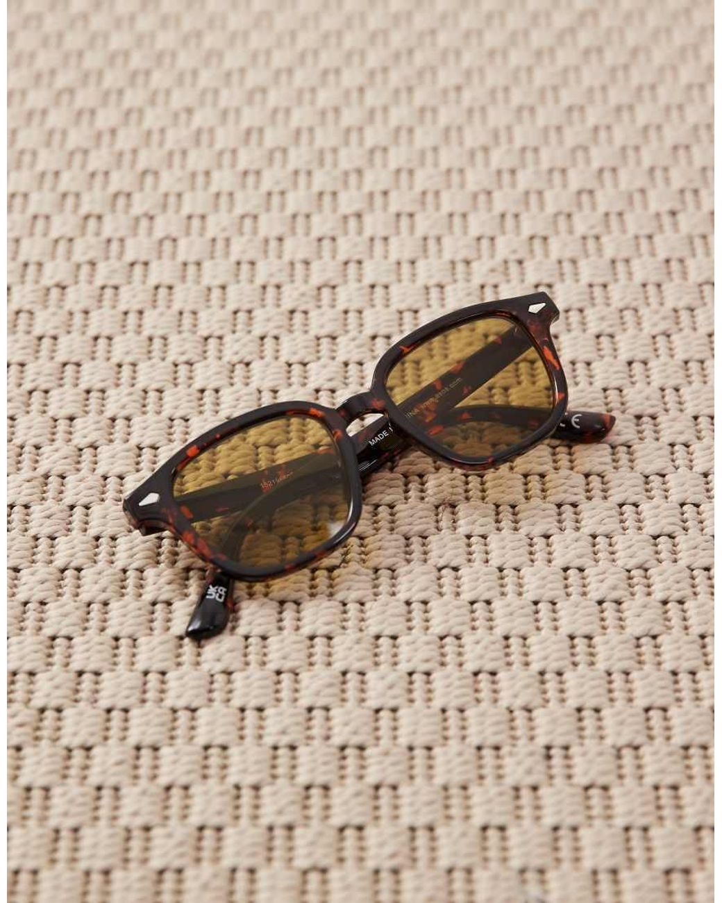 ASOS Brown Square Sunglasses for men