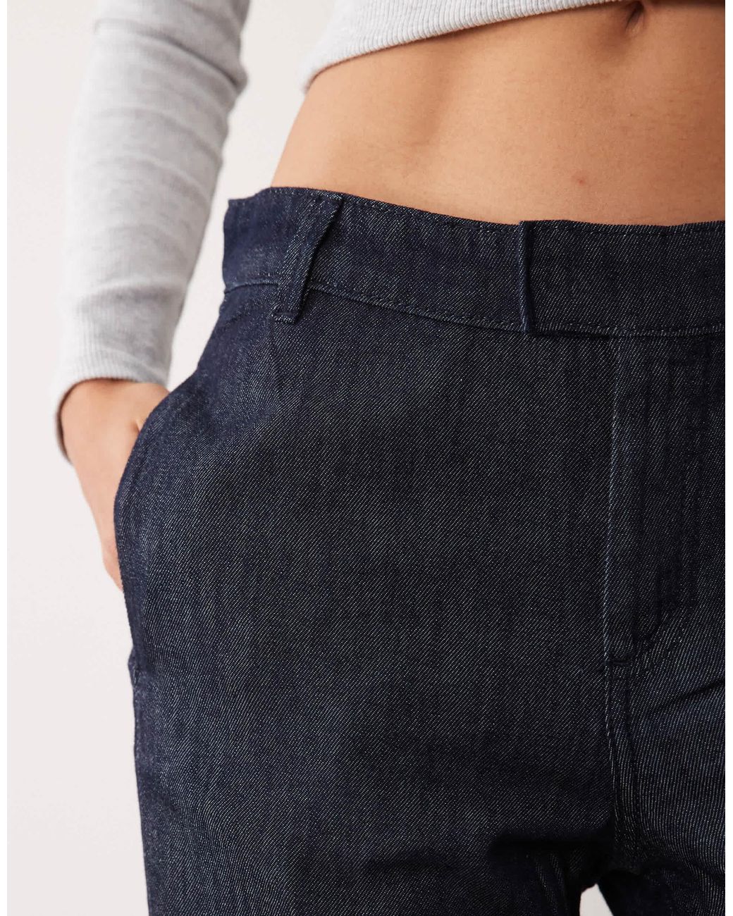 Mango Blue Denim Pants