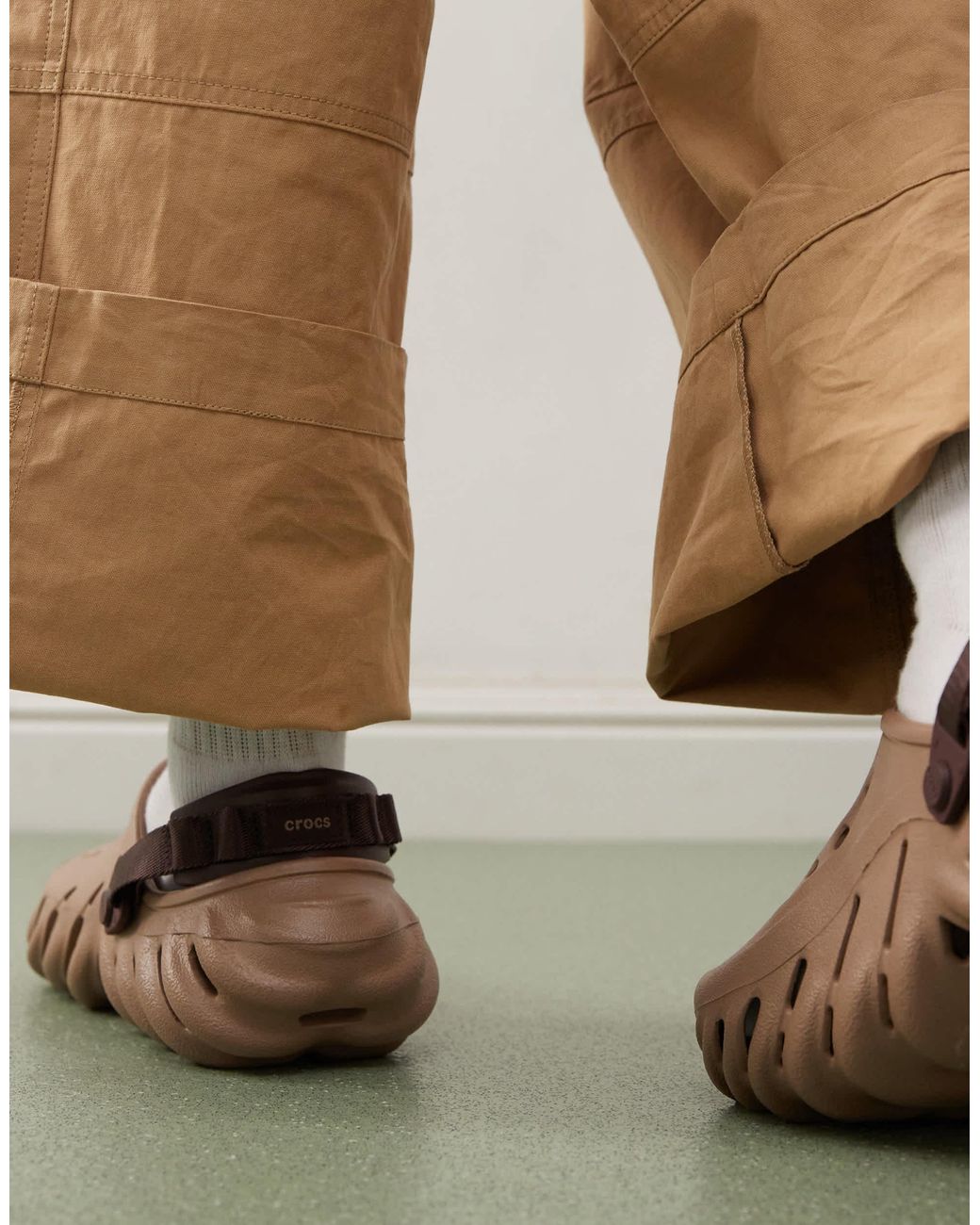 CROCSTM Brown Unisex Echo Clogs