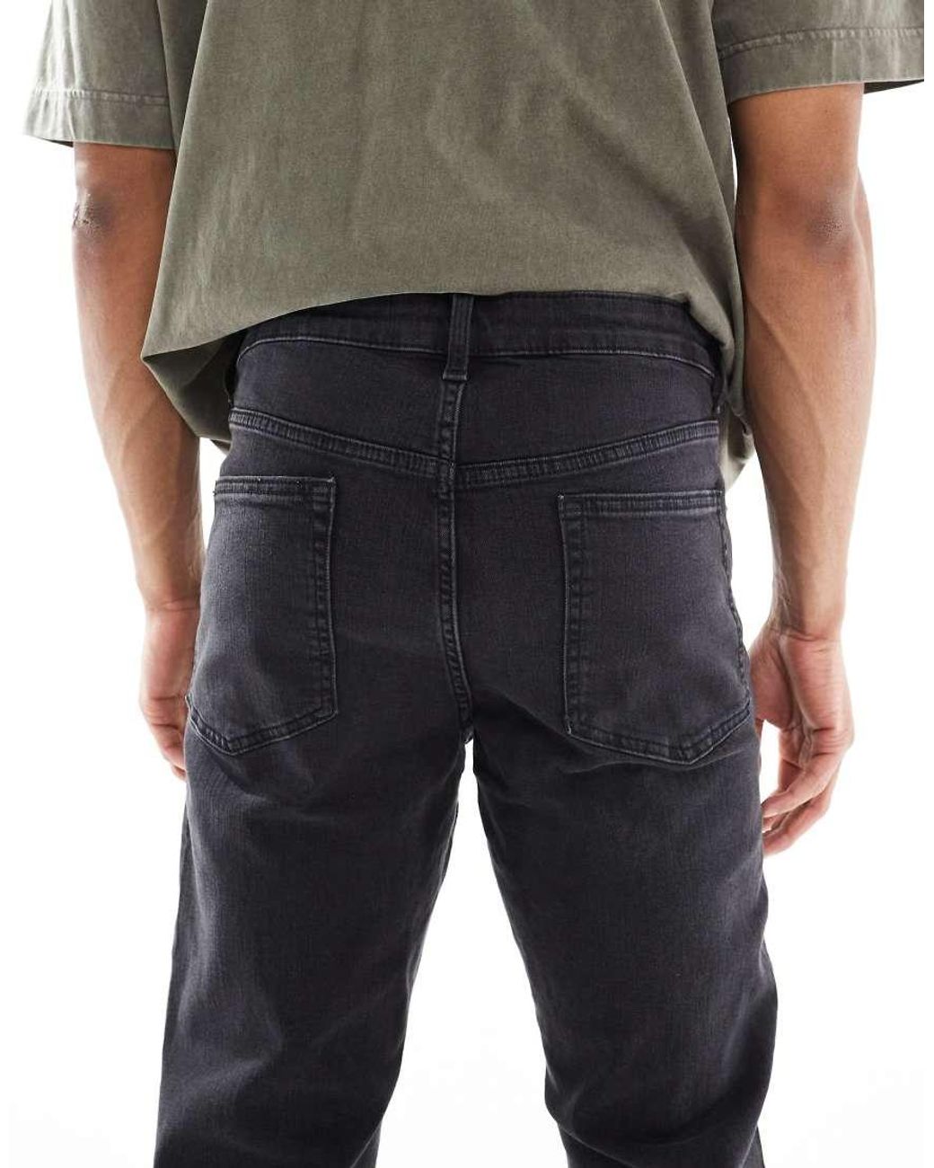 ASOS Black Stretch Slim Jeans for men