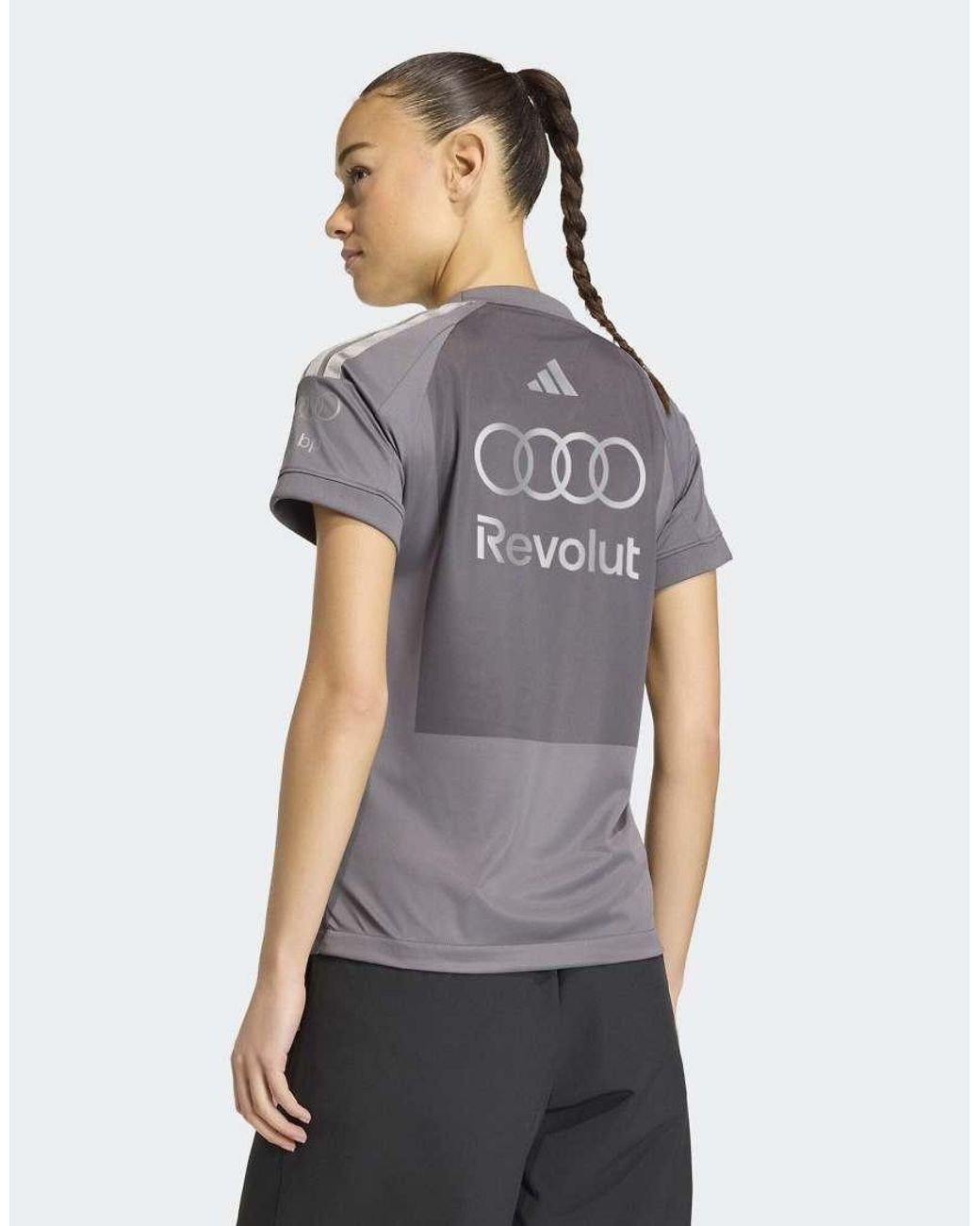 Adidas Originals Blue Audi Formula One Team Driver Jersey Short Sleeve