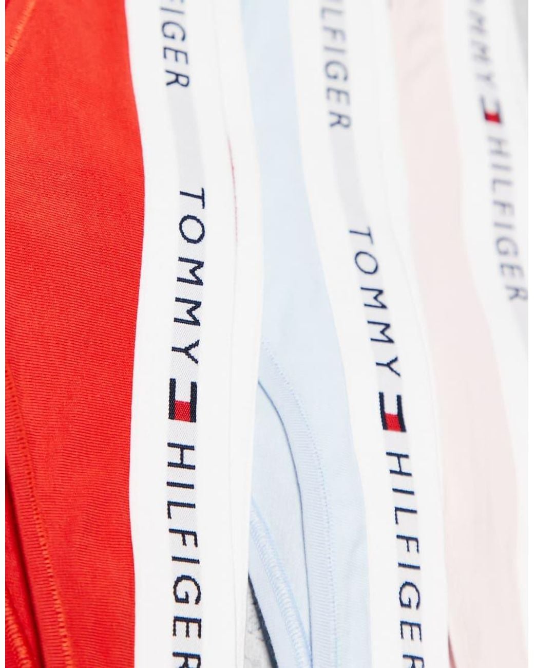 Tommy Hilfiger White Essential Cotton 5 Pack Thongs