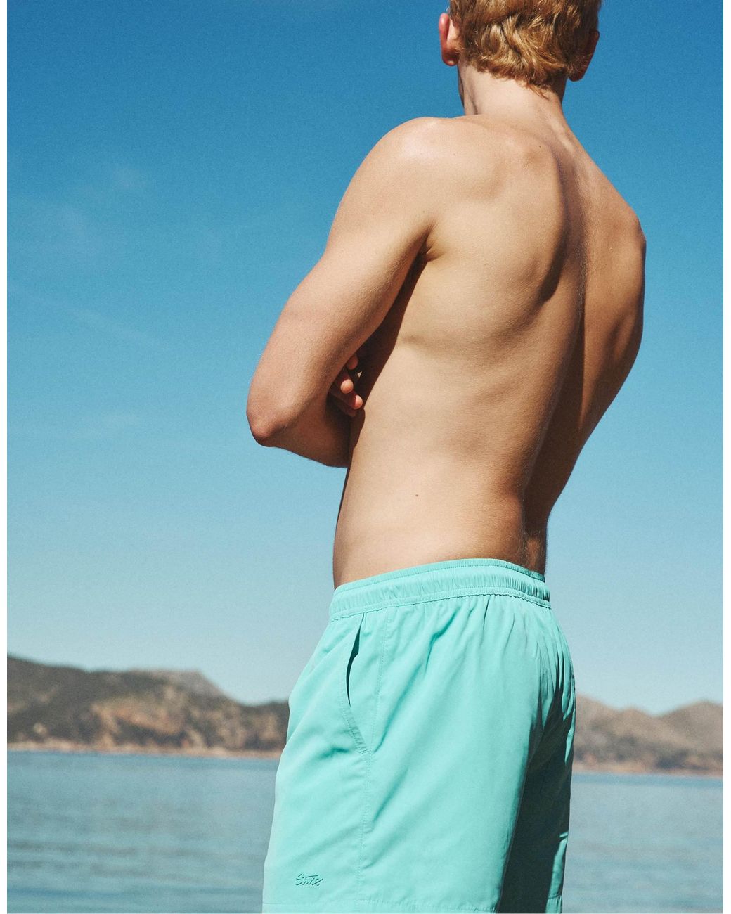 Short Pull&Bear pour homme en coloris Blue