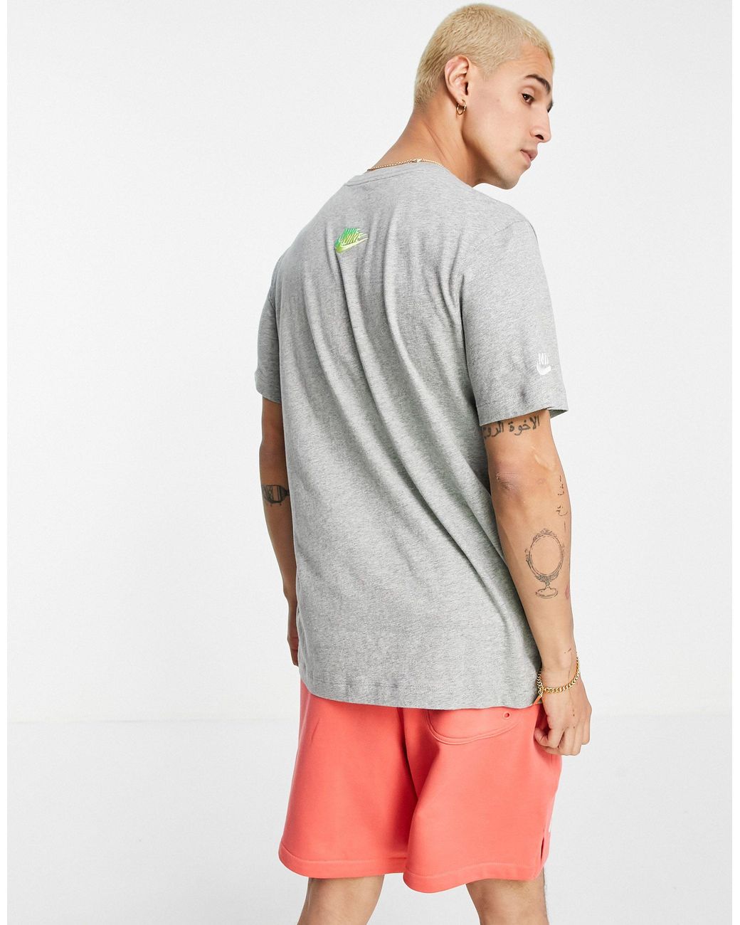 Nike Essentials+ Multi Logo T-shirt in White for Men