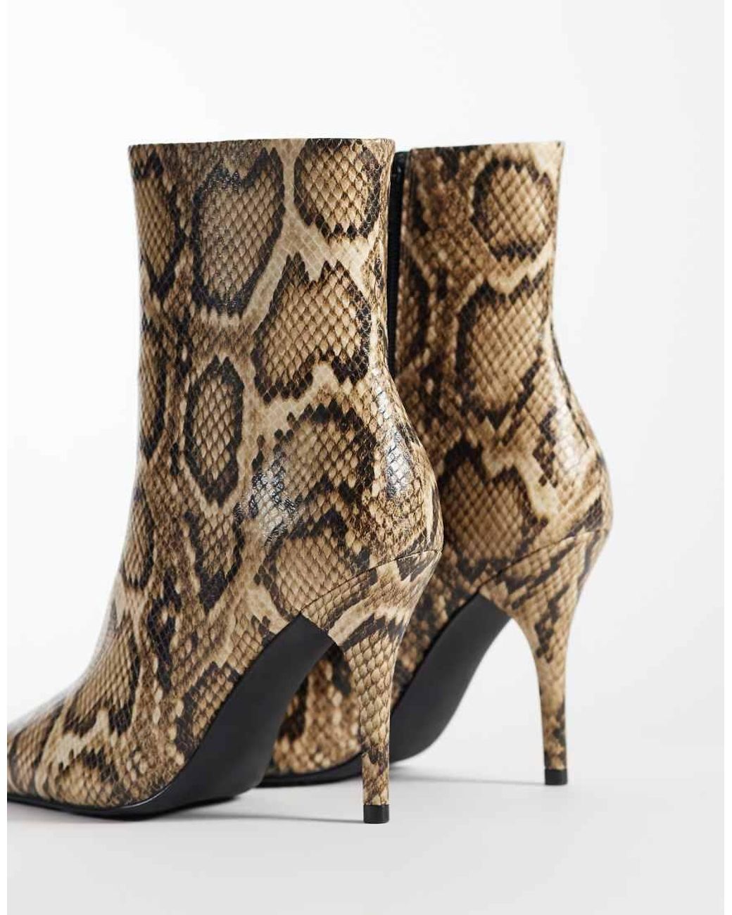 ASOS White Rhea High Stiletto Ankle Boots