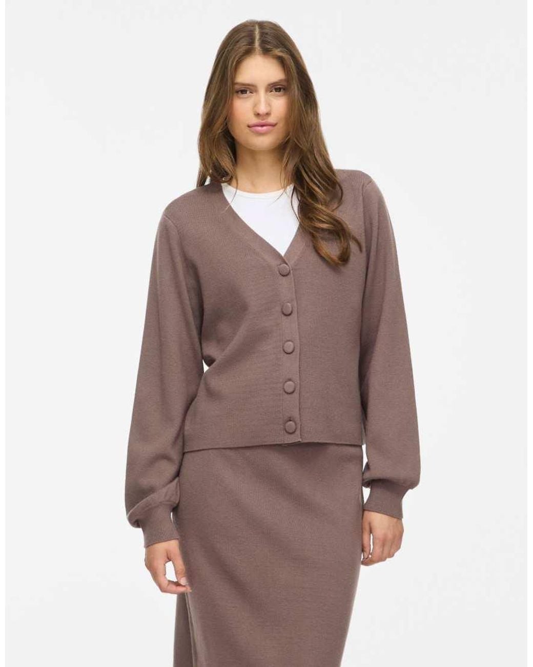Vila Brown Knitted Cardigan