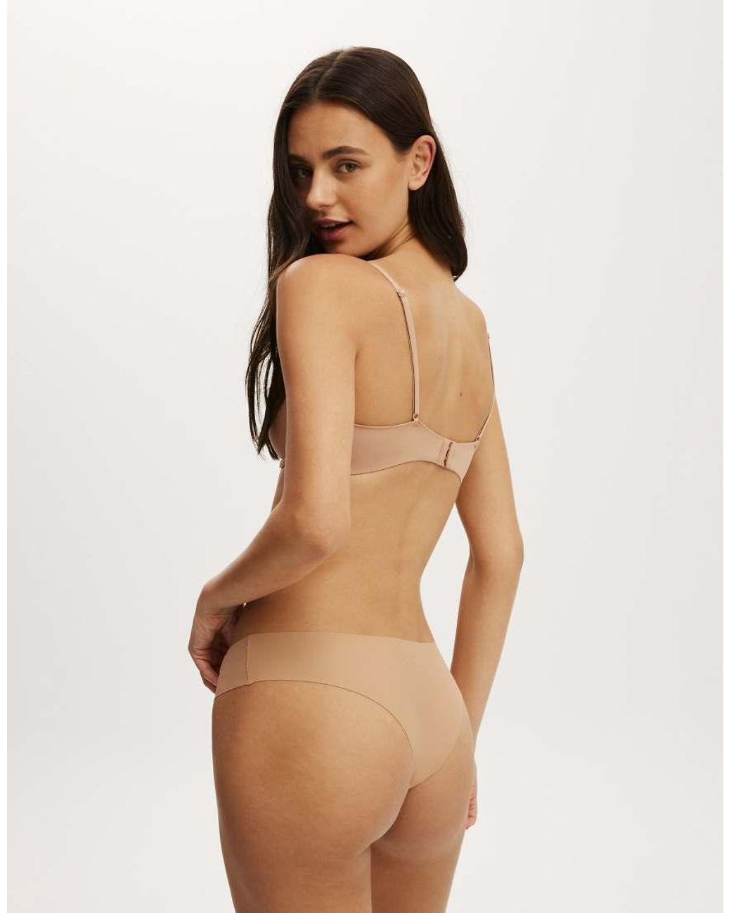 Cotton On Natural Plunge Underwire Bra