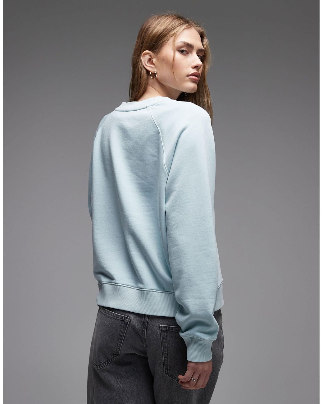 Sweat ras ARKET en coloris Gray