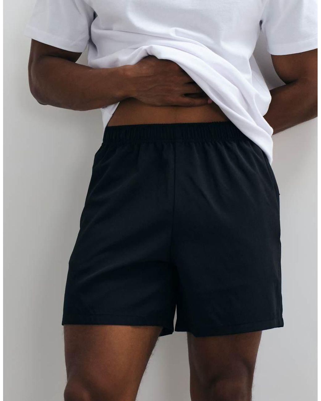 4505 Multicolor Icon 5 Inch Quick Dry Training Shorts With Zip Pockets 2 Pack for men