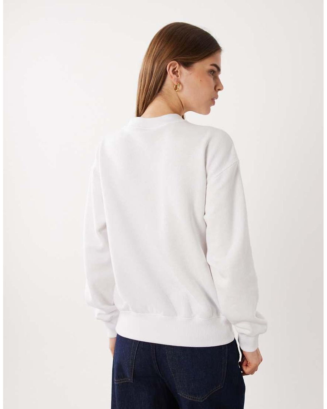 Polo Ralph Lauren White Icon Logo Knit Sweatshirt