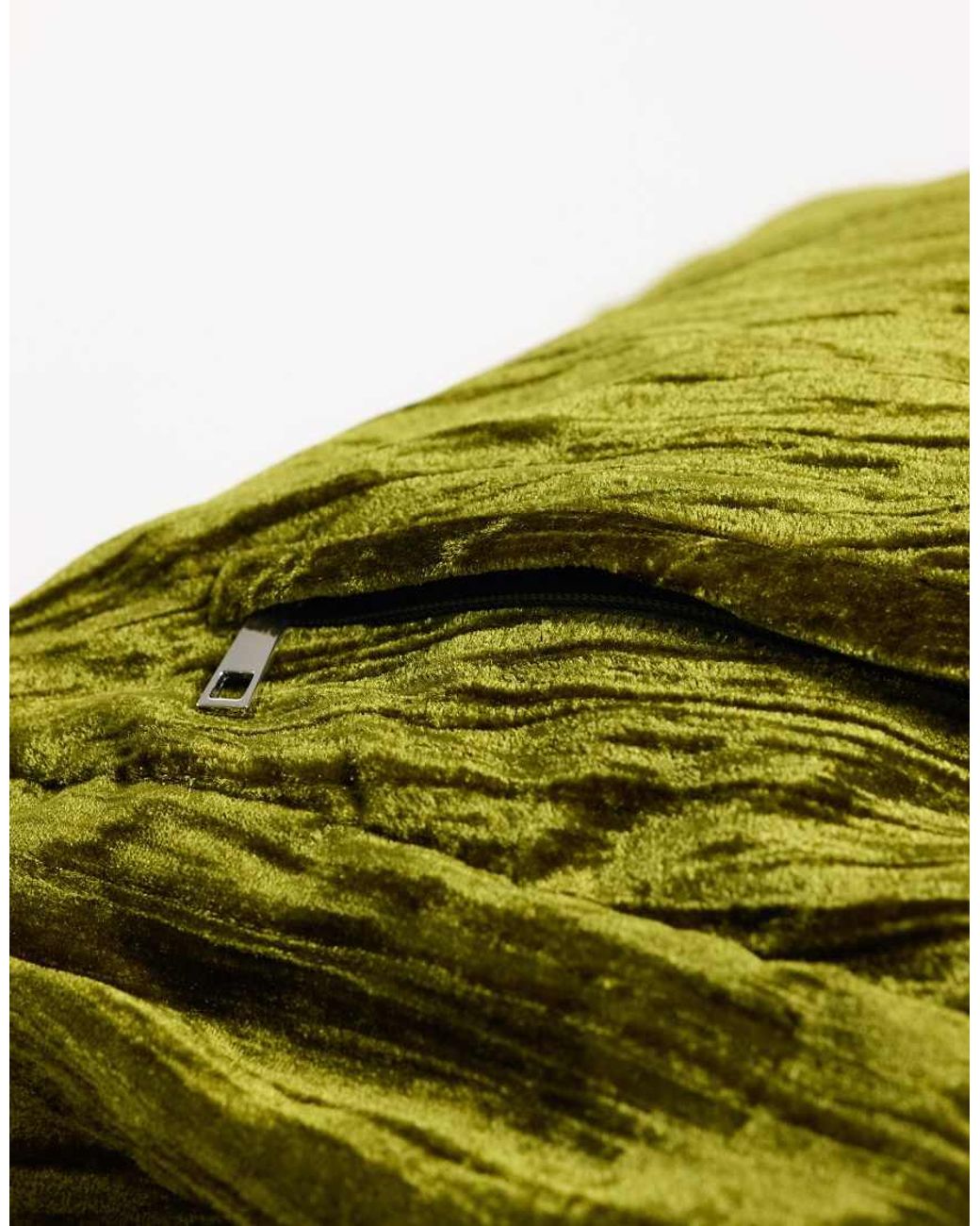 ASOS Green Ruched Pocket Tote Bag