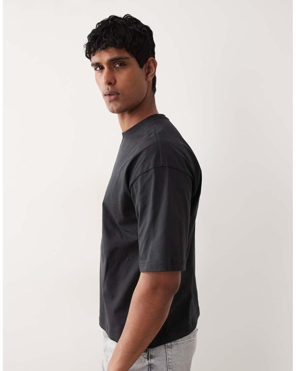 Only & Sons Black Boxy T-shirt for men