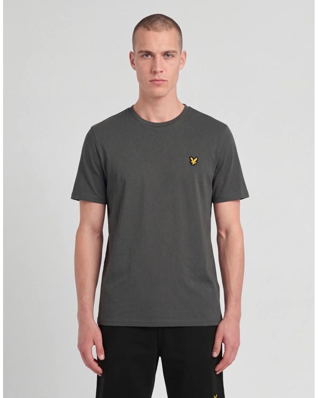 Lyle & Scott Gray Ss T-Shirts Sports Short Sleeve T-Shirt for men