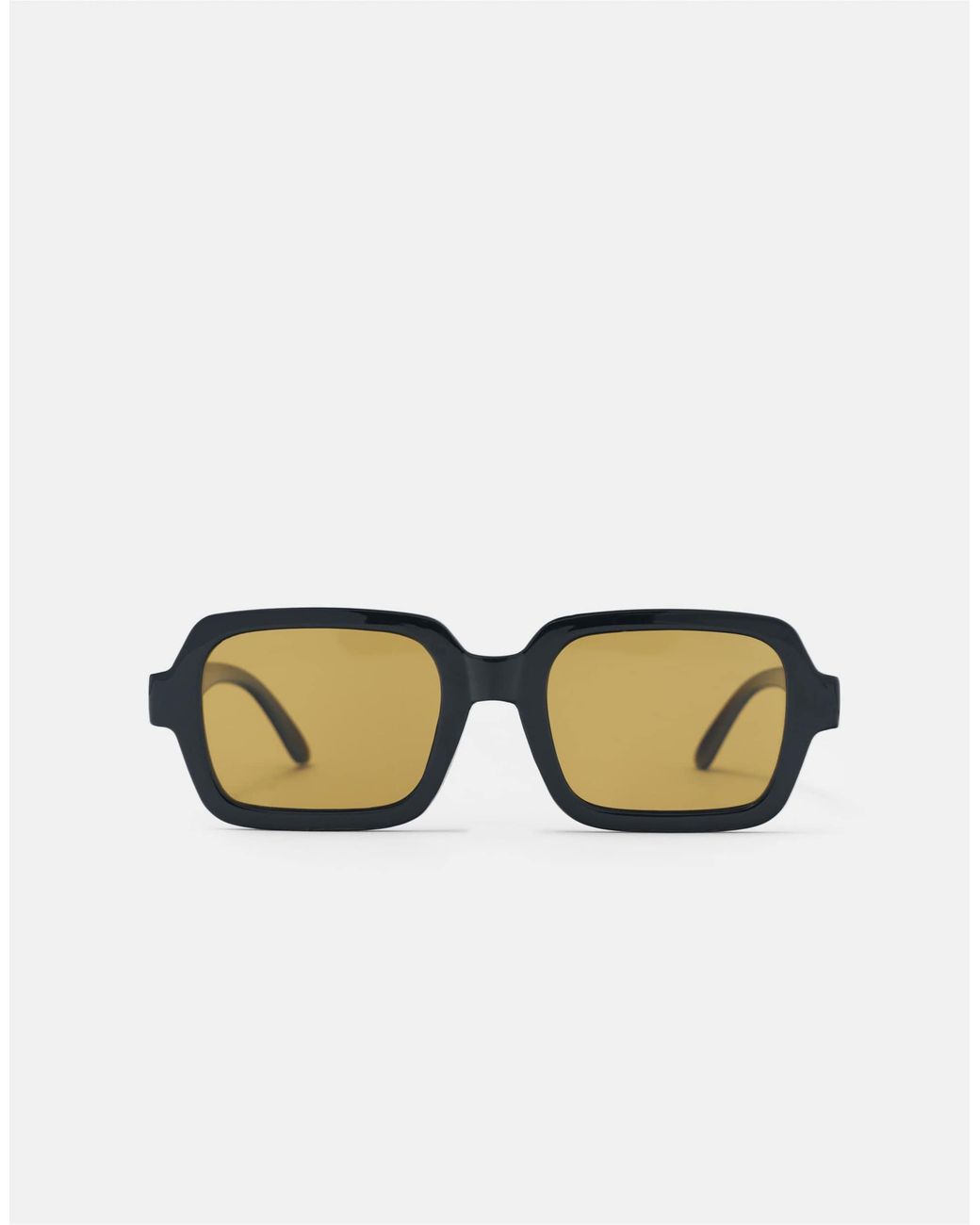 Pull&Bear Natural – eckige sonnenbrille aus kunstharz