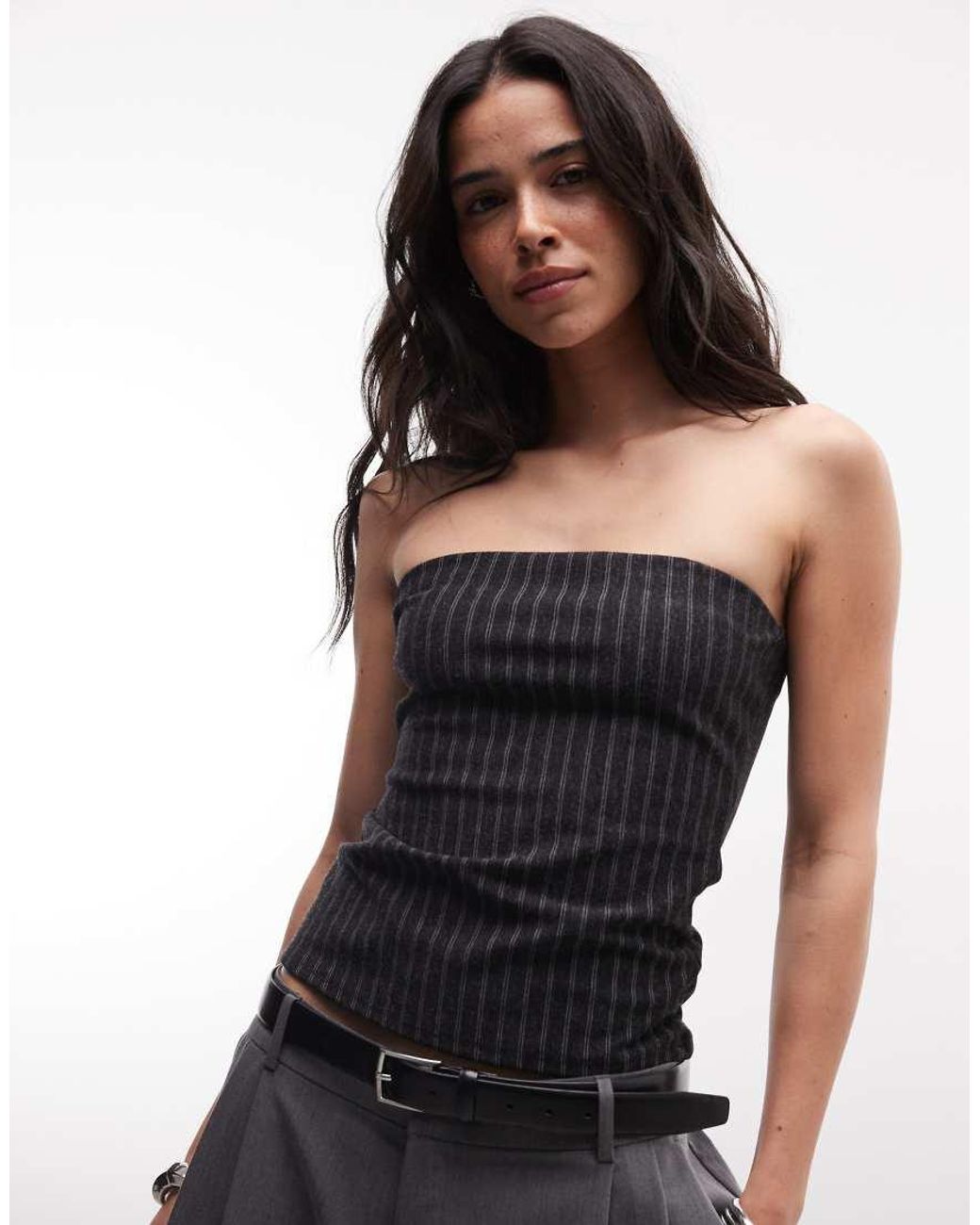 Weekday Black Bandeau Top