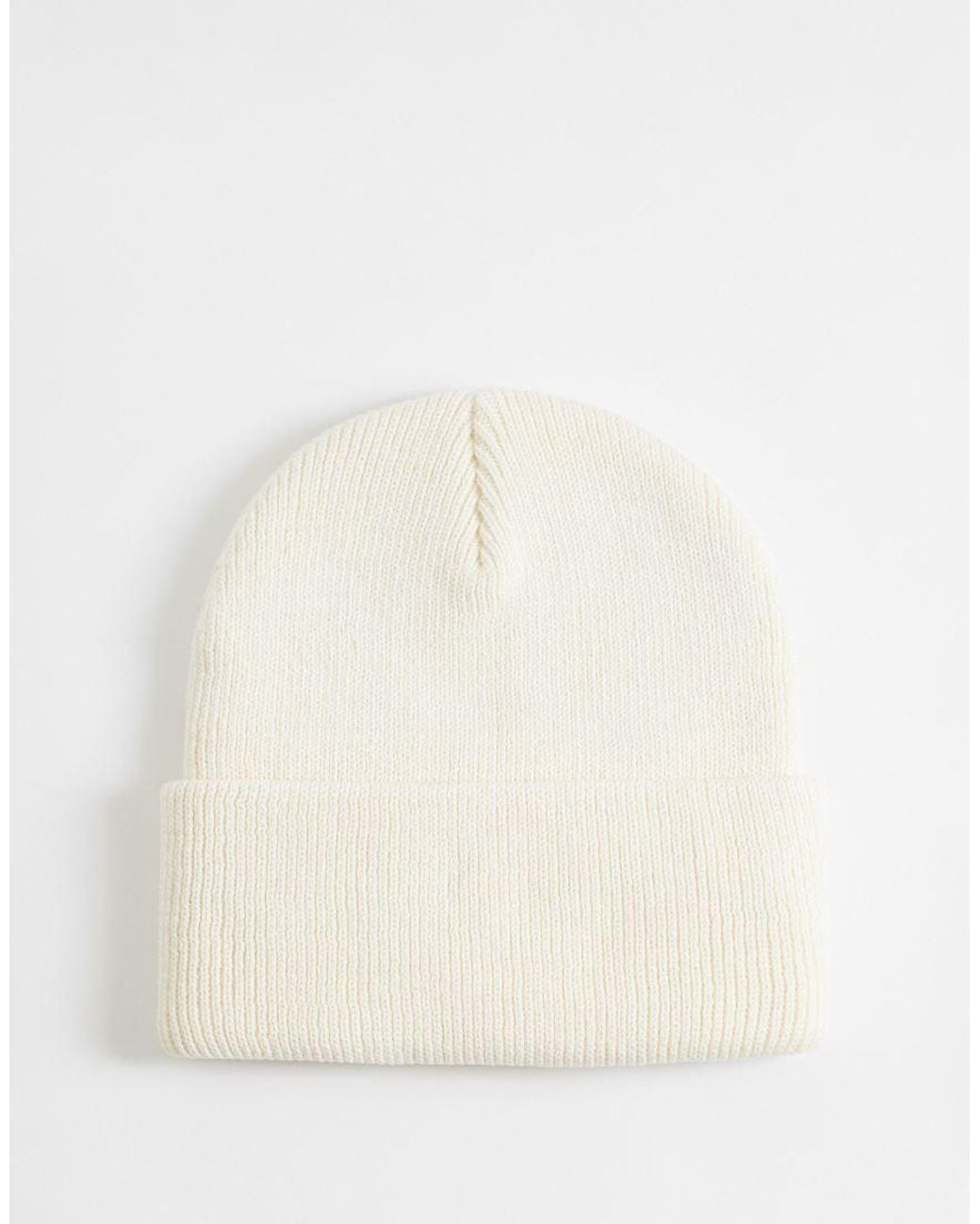 Carhartt Arch Script Logo Beanie in het White