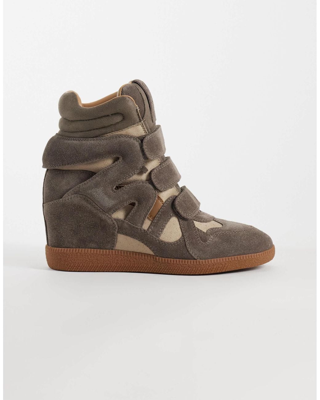 Steve Madden Brown Mavis Wedge Trainers