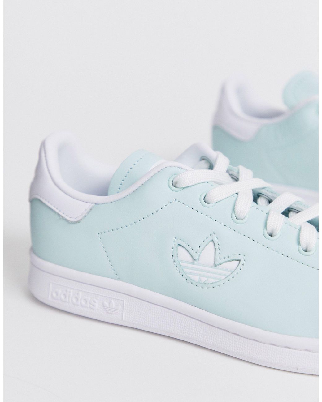 adidas Originals Mint Stan Smith With Trefoil in Green | Lyst