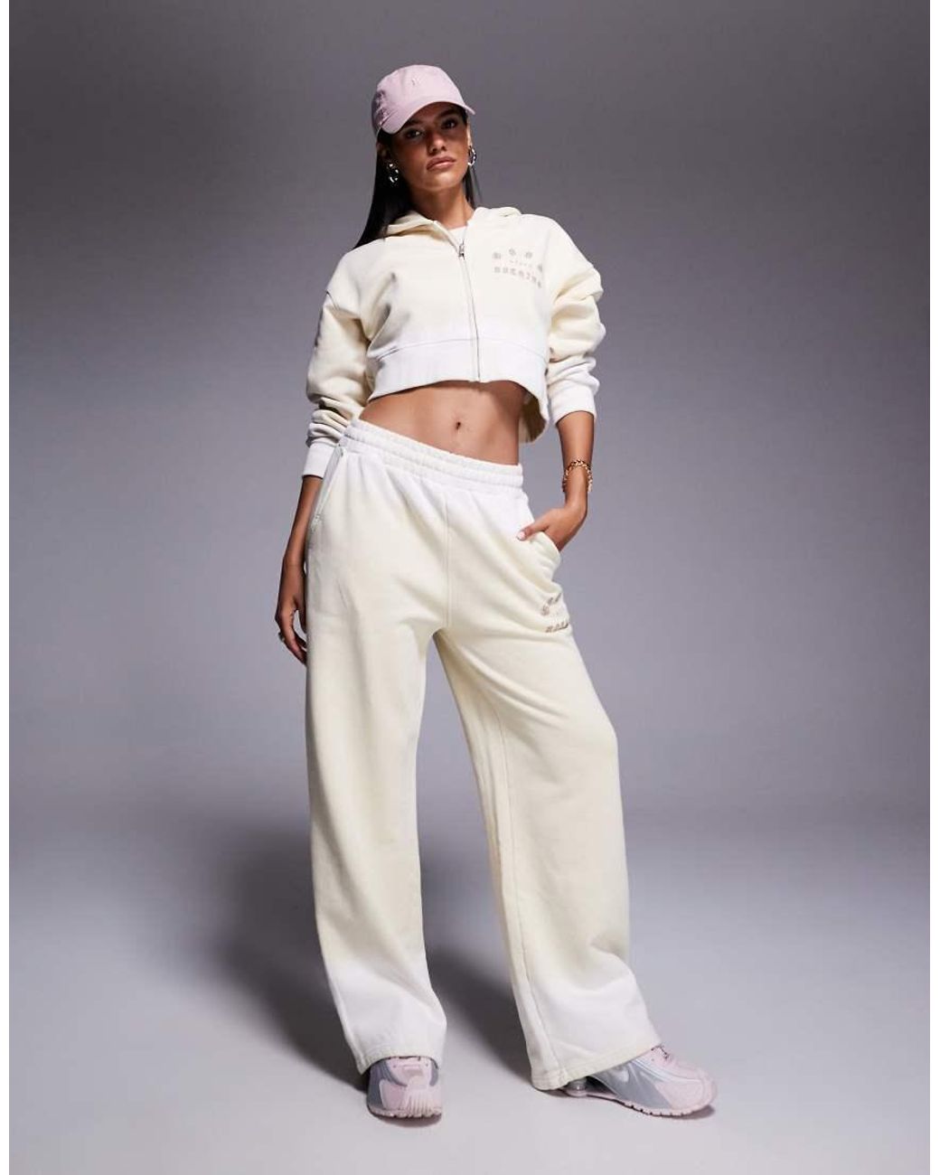 Good For Nothing Gray Spray Effect Relaxed Wide Leg Jogger