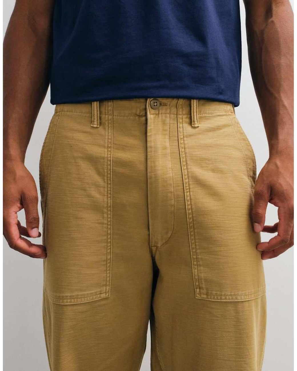 Polo Ralph Lauren Natural Woven Cargo Trousers for men