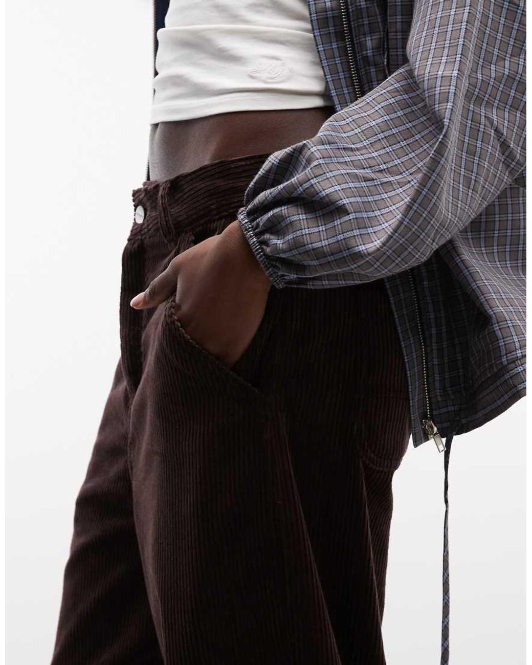 Carhartt Black Simple Loose Fit Corduroy Trousers