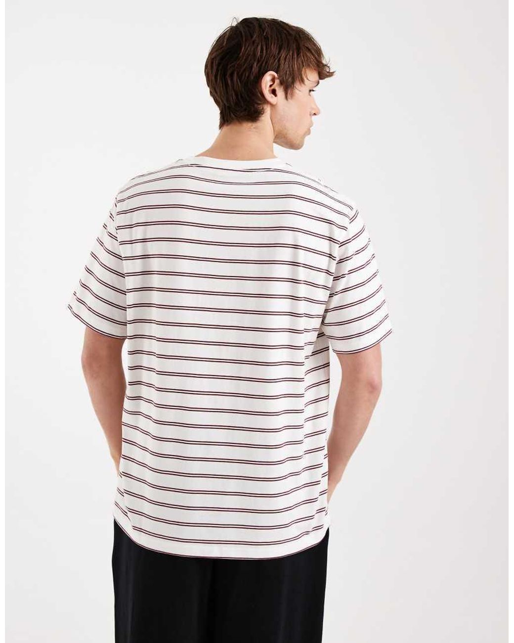Jack & Jones White Originals Stripe T-shirt for men