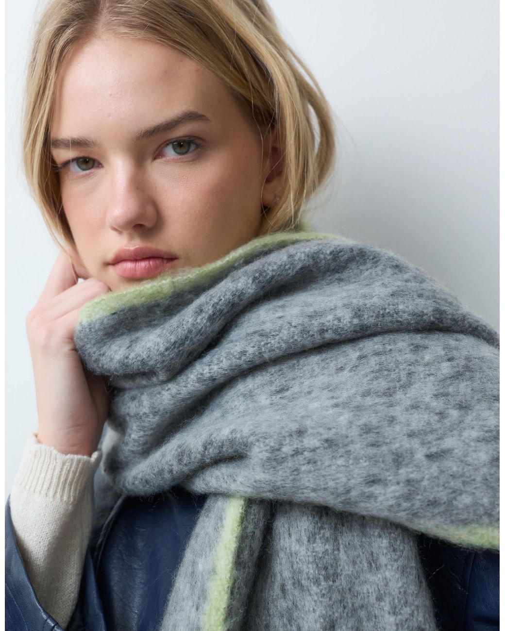 Threadbare Blue Oversized schal