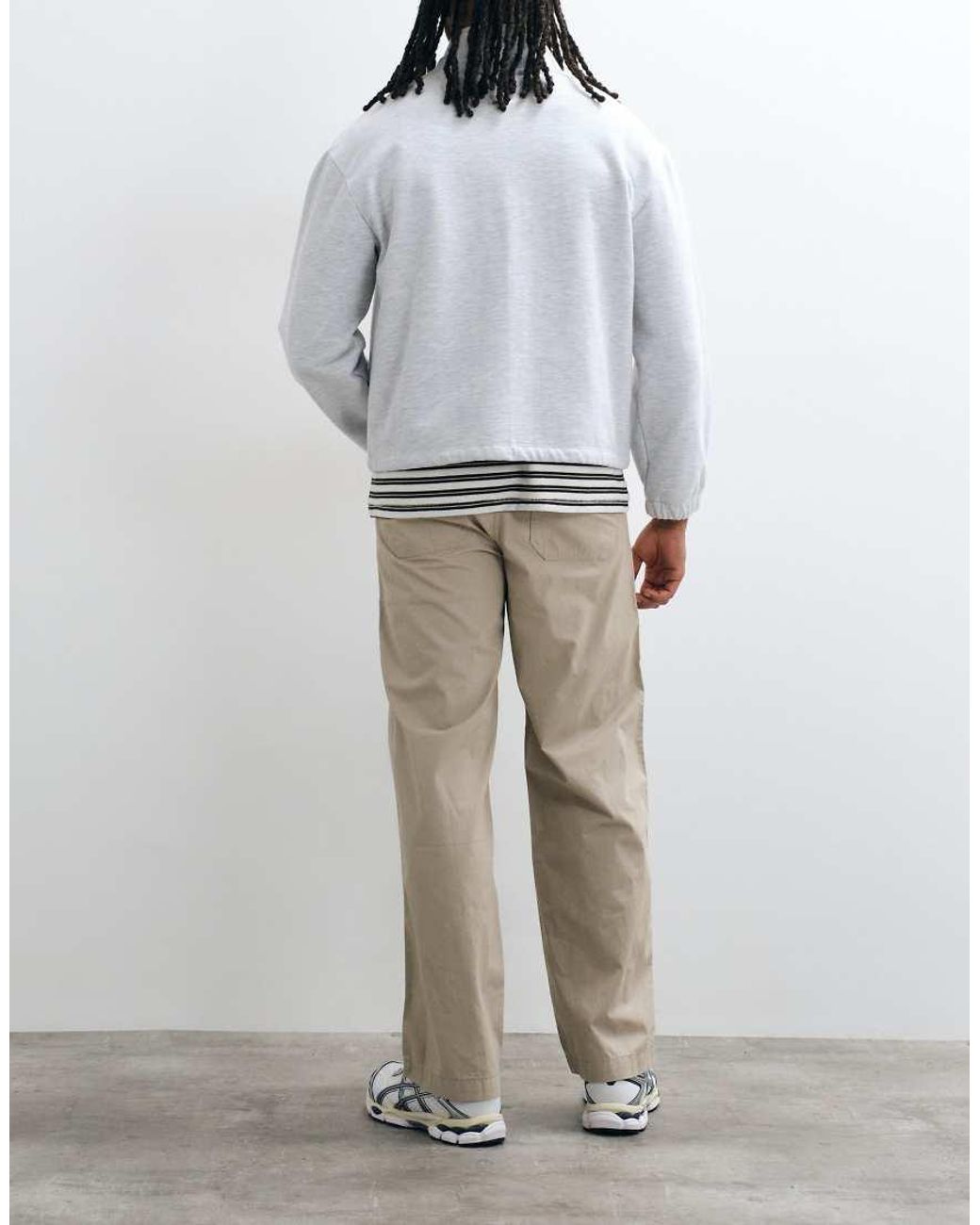 Jack & Jones Gray Loose Fit Chino for men
