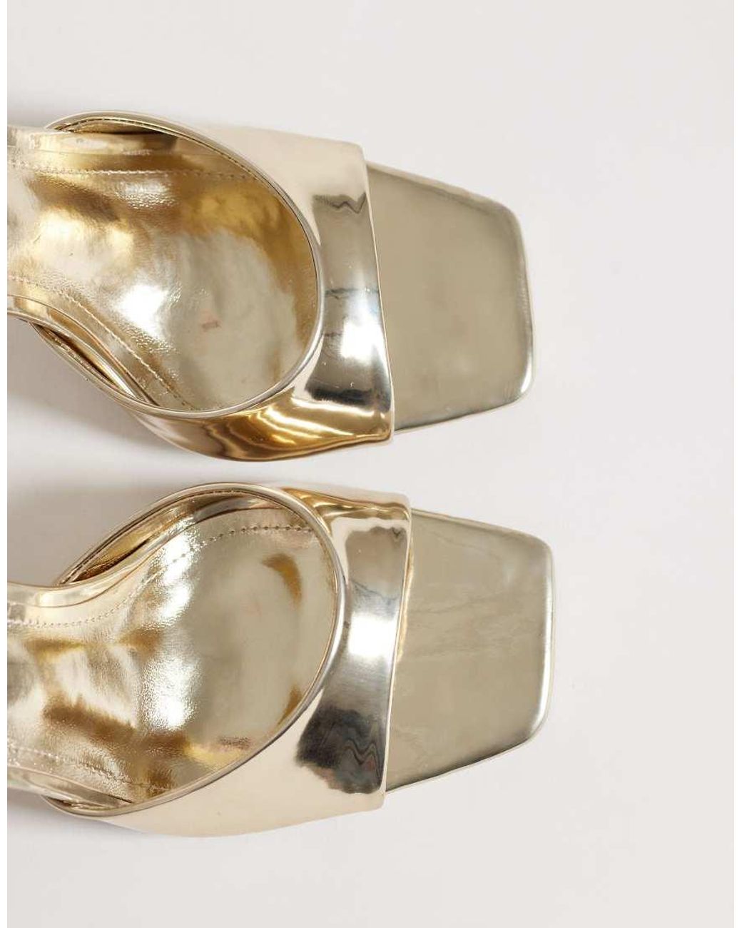 Public Desire Metallic June Heeled Sandals