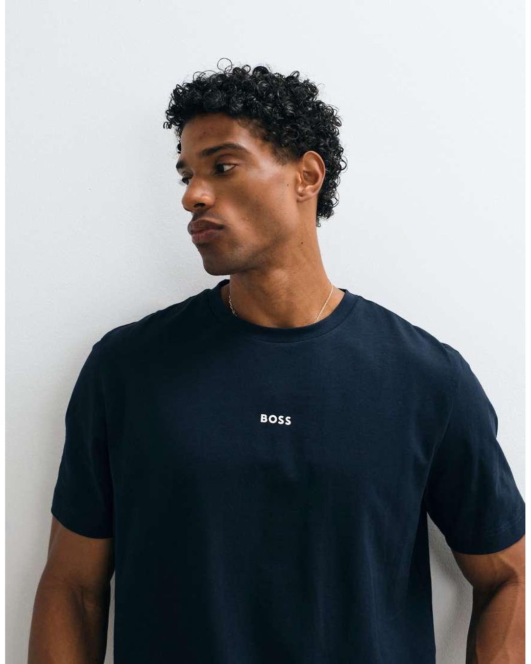 Boss Blue Hugo Boss Relaxed Fit Small Graphic T-shirt for men
