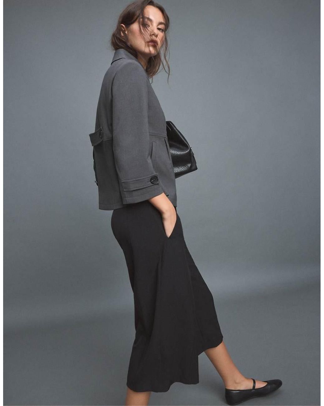 Stradivarius Black Retro Blazer