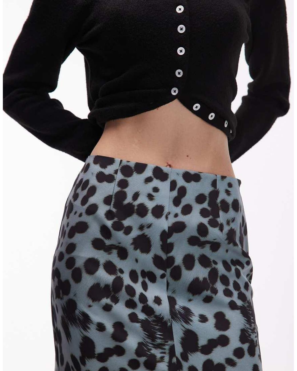ASOS Blue Midi Skirt