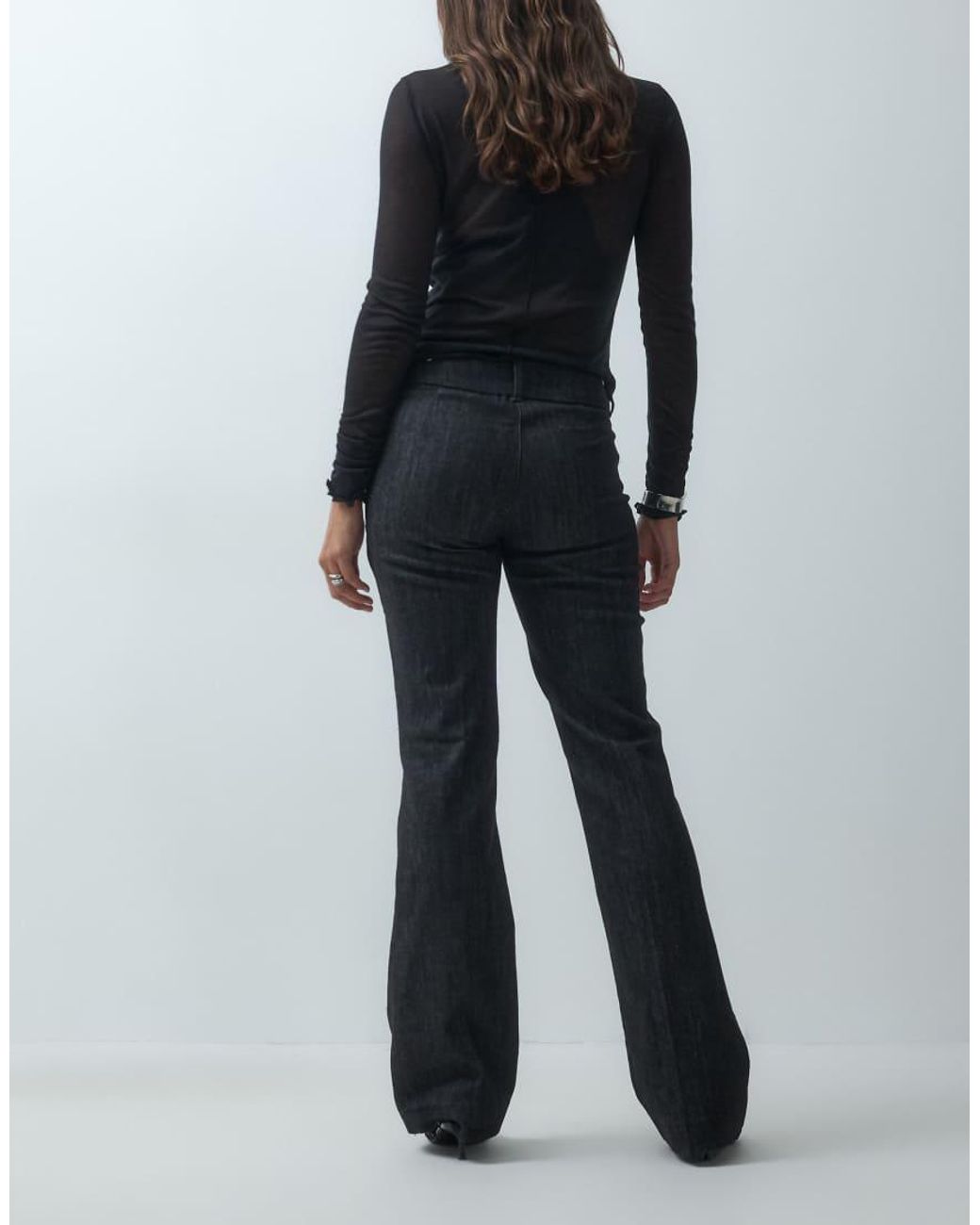 Mango Black Relaxed Jean