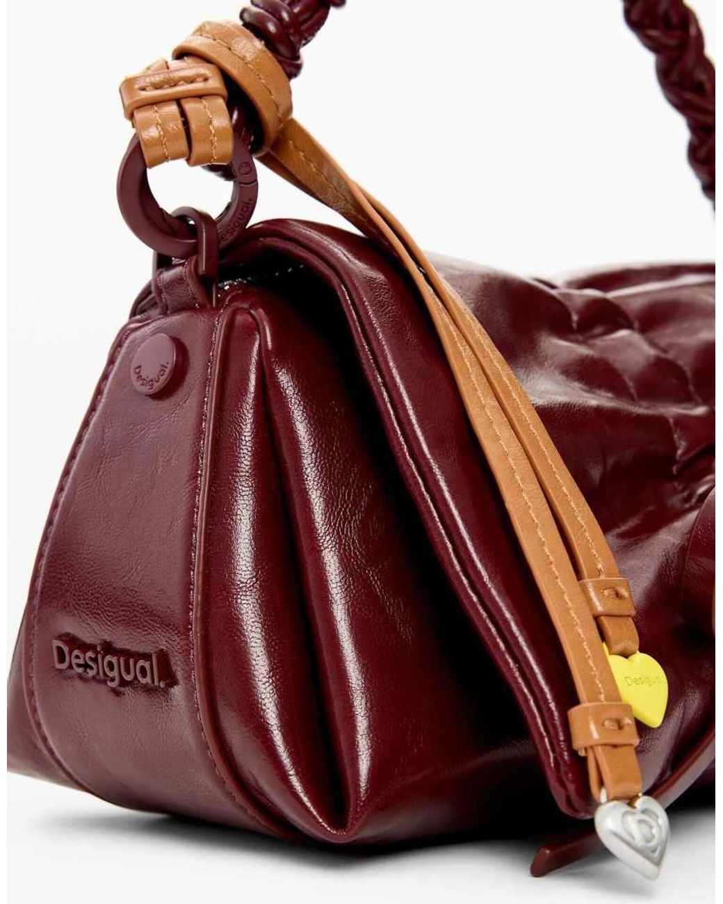 Desigual Purple Small Shiny Bow Bag