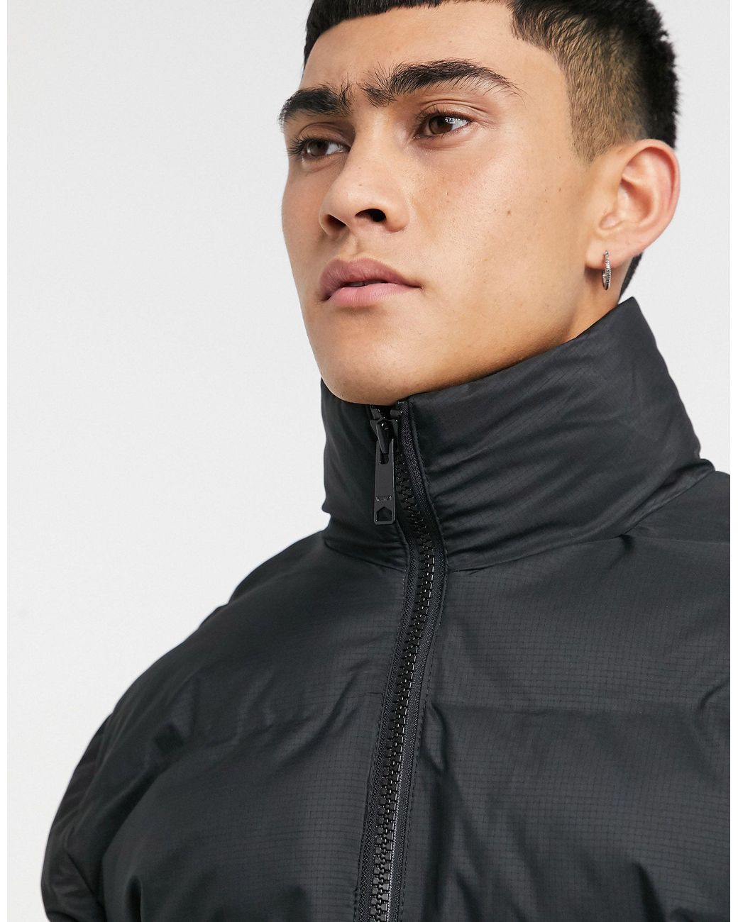 Weekday Cole Puffer Jacket in Black for 