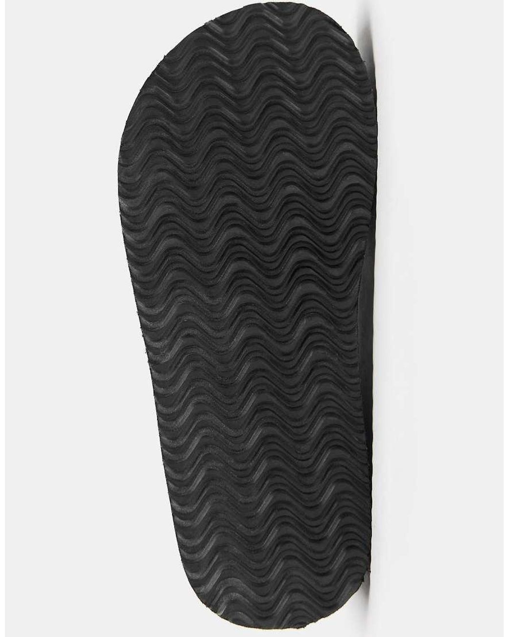 Pull&Bear Black Thong Flatform Wedge